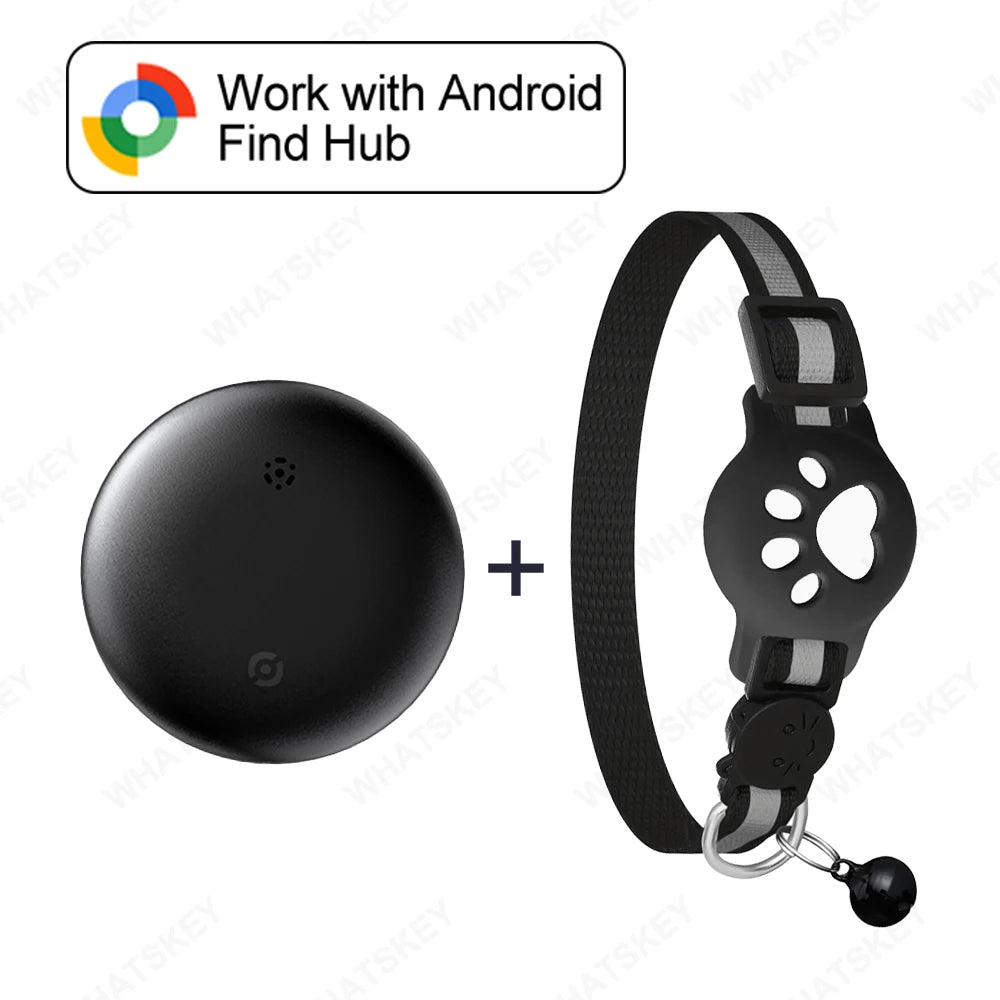 🐾 Collar GPS Inteligente para Mascotas – Google Find My & AirTag | Perros y Gatos