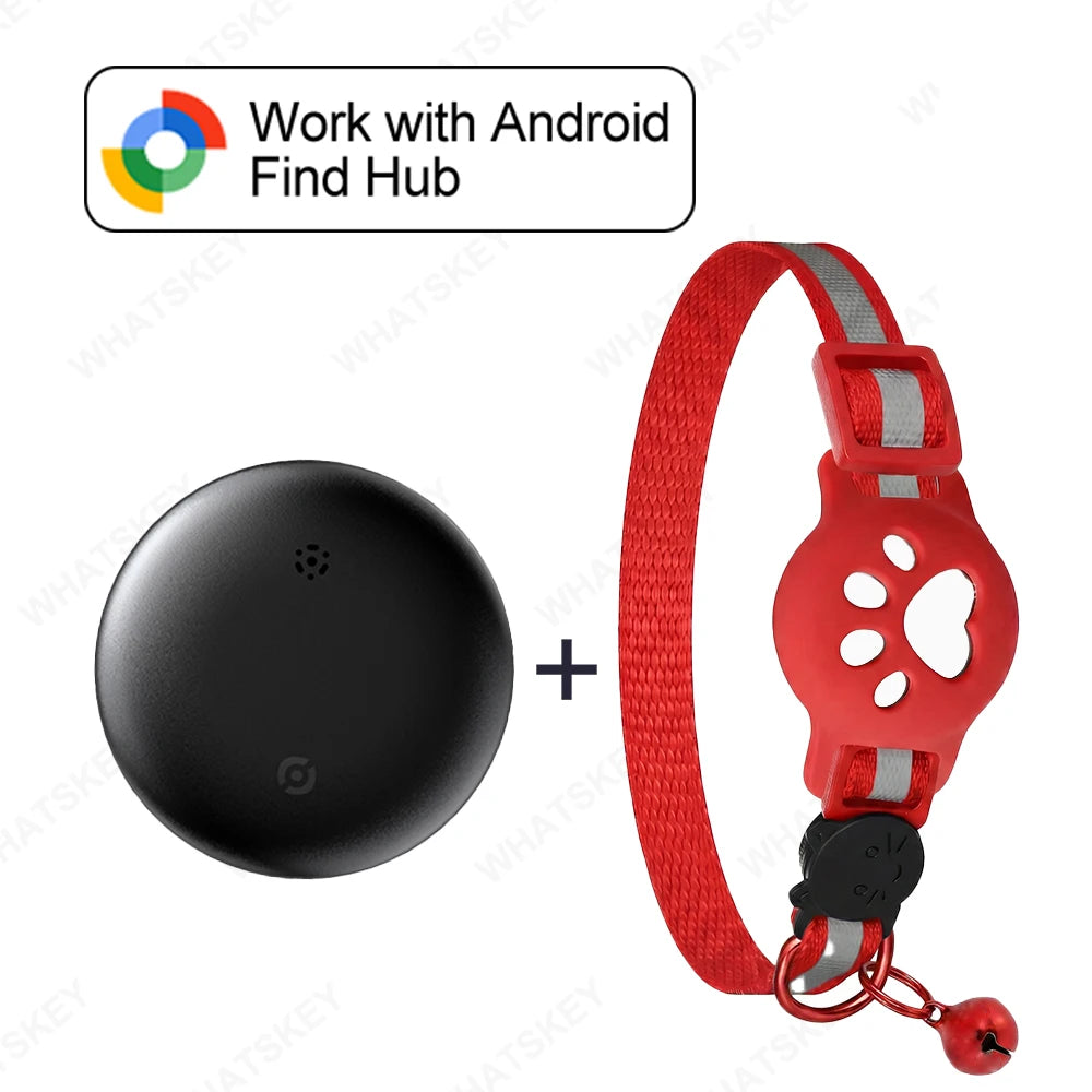 🐾 Collar GPS Inteligente para Mascotas – Google Find My & AirTag | Perros y Gatos