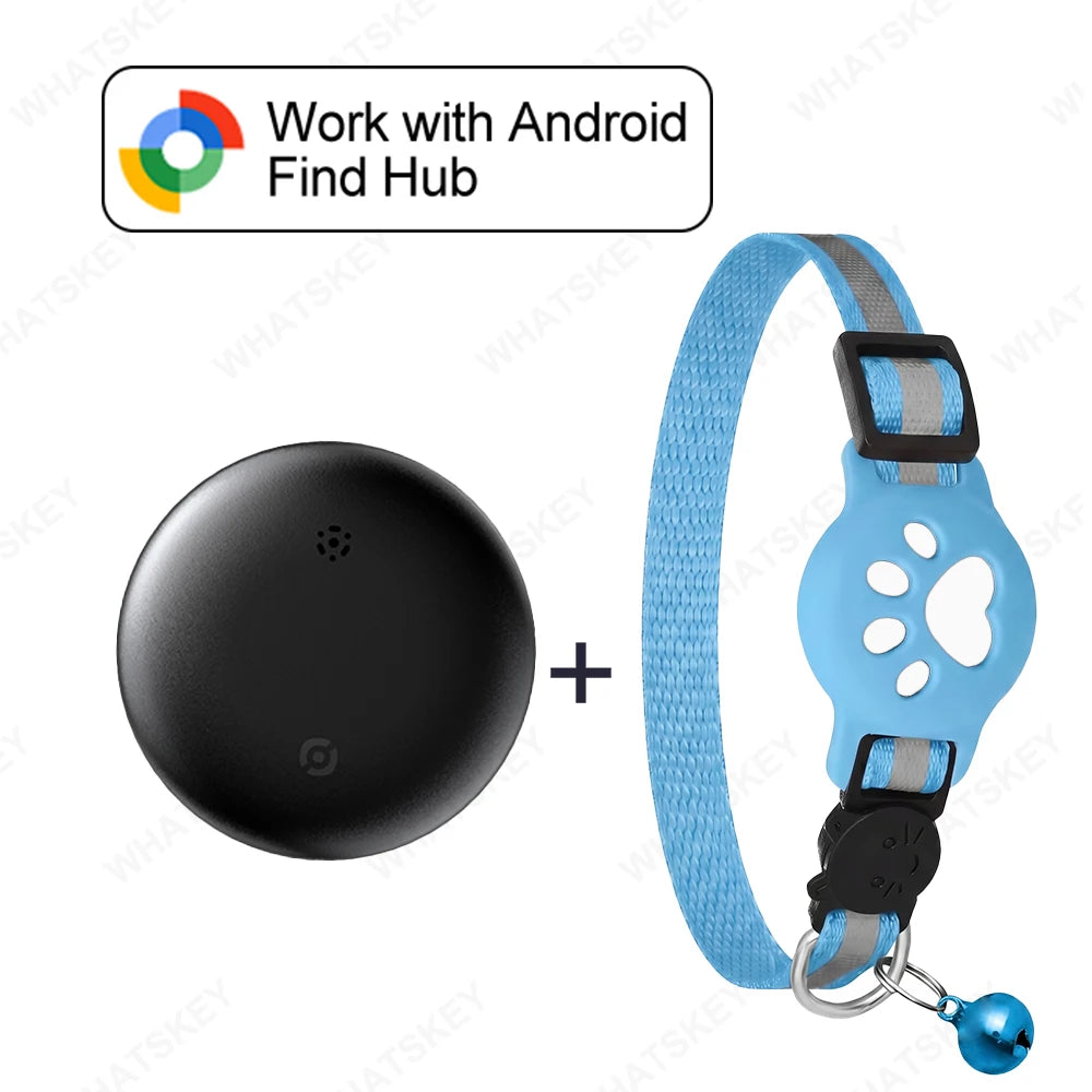 🐾 Collar GPS Inteligente para Mascotas – Google Find My & AirTag | Perros y Gatos