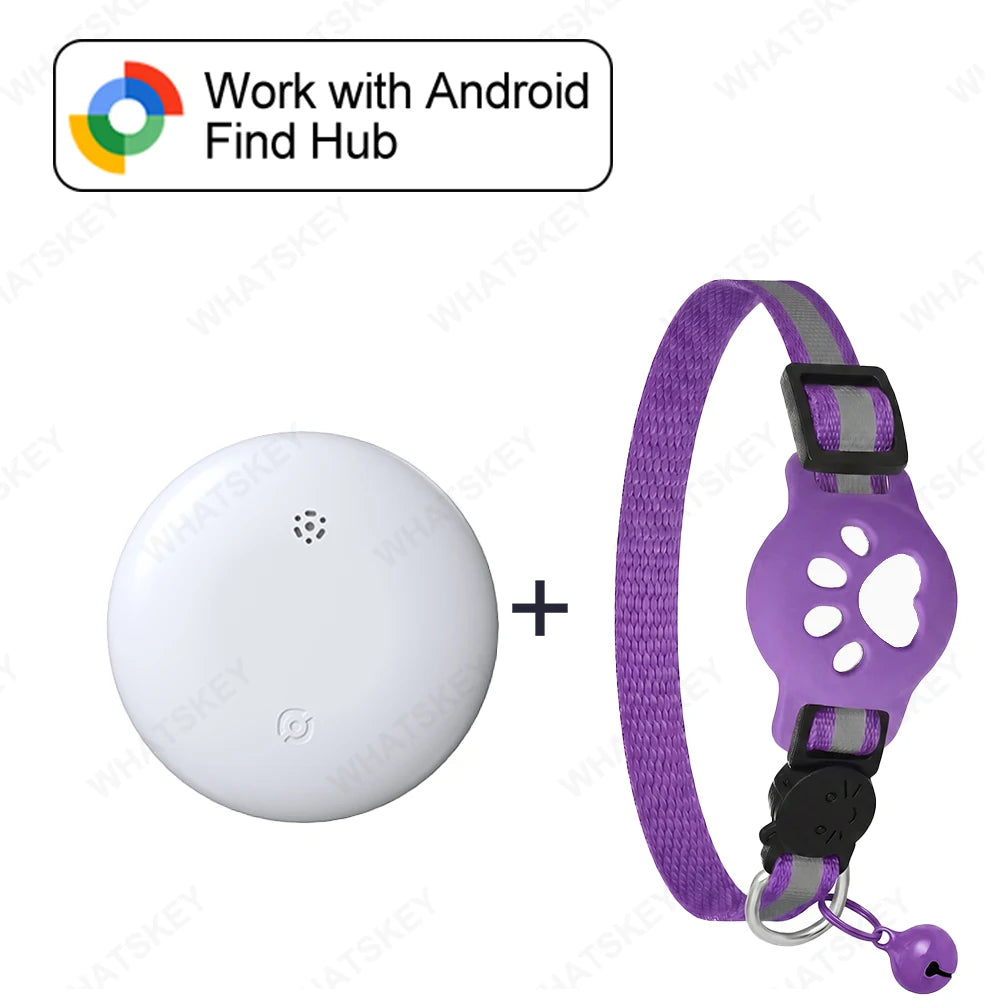 🐾 Collar GPS Inteligente para Mascotas – Google Find My & AirTag | Perros y Gatos