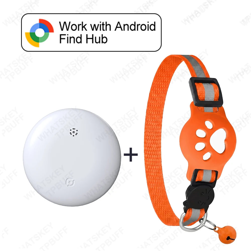 🐾 Collar GPS Inteligente para Mascotas – Google Find My & AirTag | Perros y Gatos