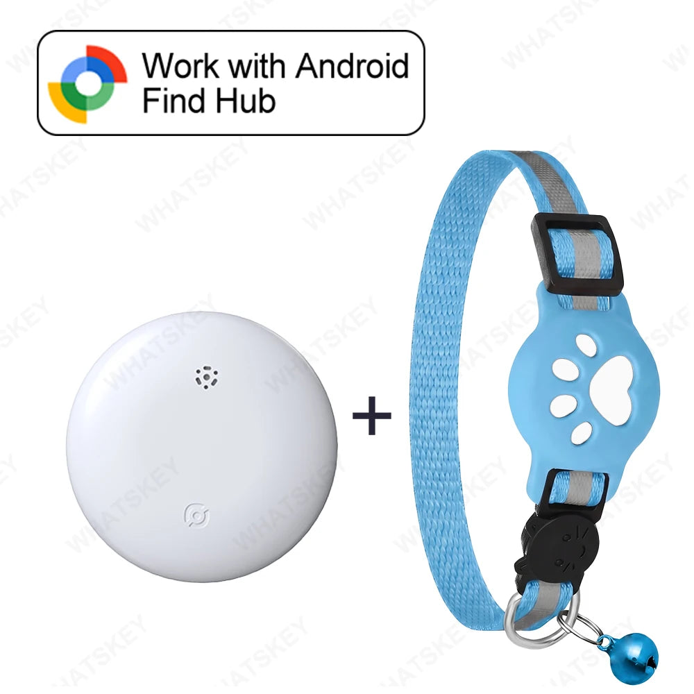 🐾 Collar GPS Inteligente para Mascotas – Google Find My & AirTag | Perros y Gatos