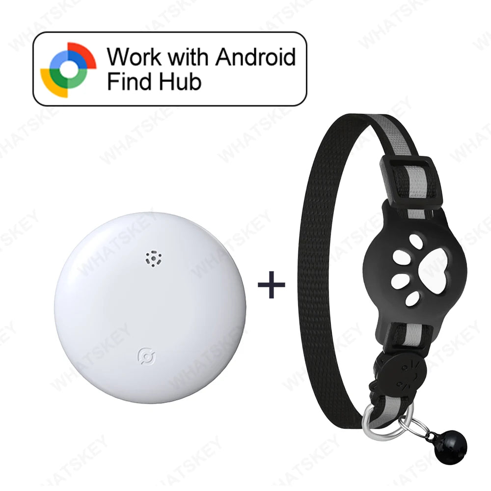 🐾 Collar GPS Inteligente para Mascotas – Google Find My & AirTag | Perros y Gatos