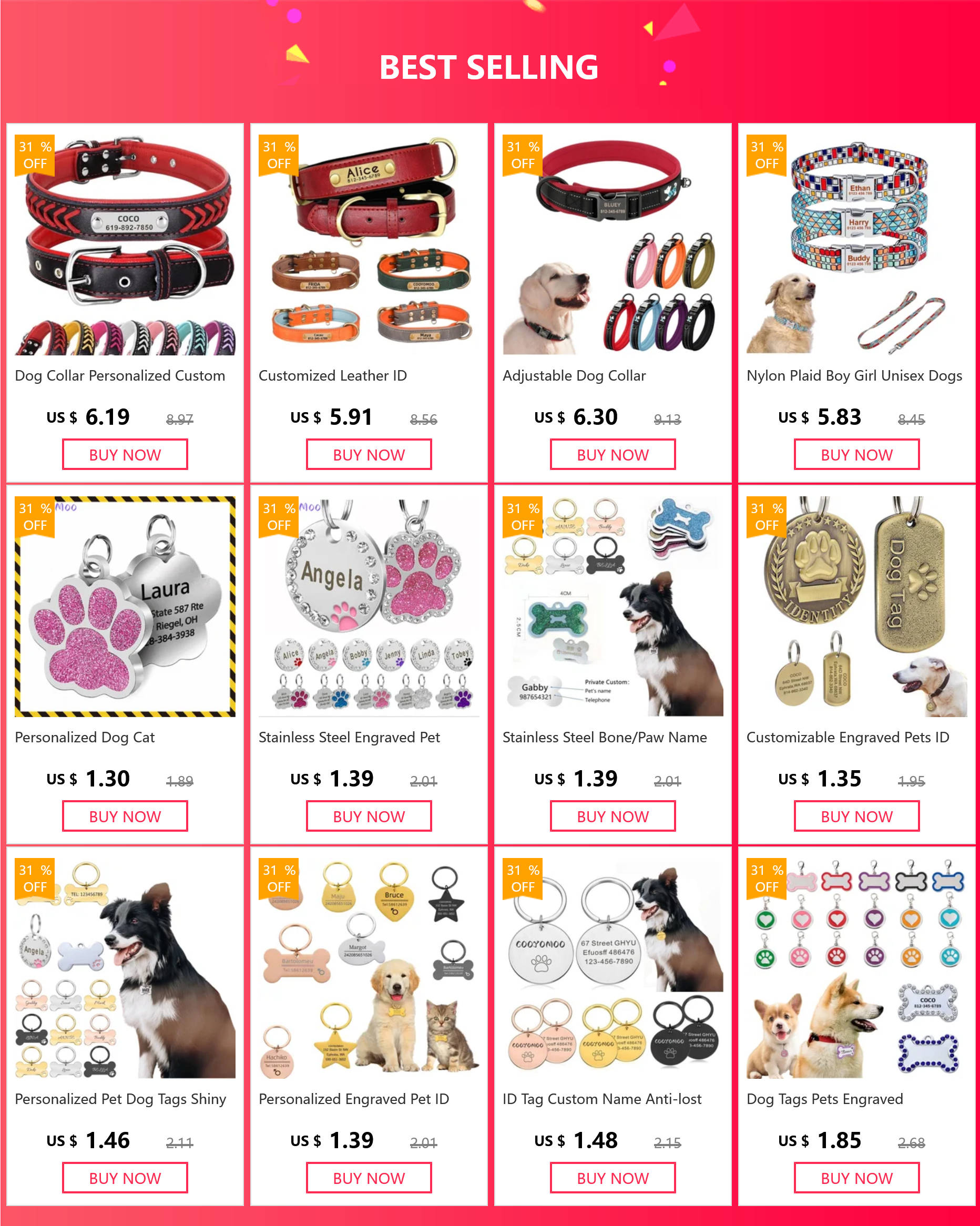 Collar LED Luminoso para Perros – Impermeable, Recargable USB, Seguridad Nocturna