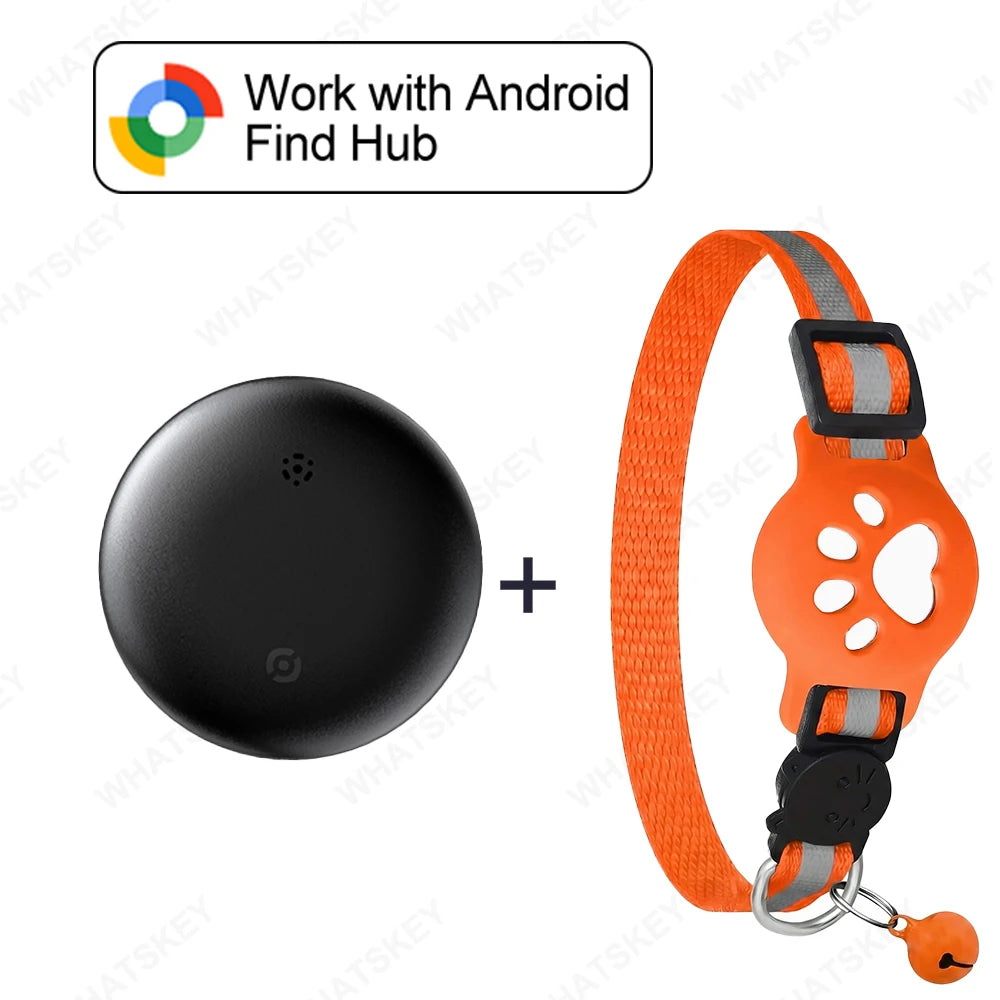 🐾 Collar GPS Inteligente para Mascotas – Google Find My & AirTag | Perros y Gatos